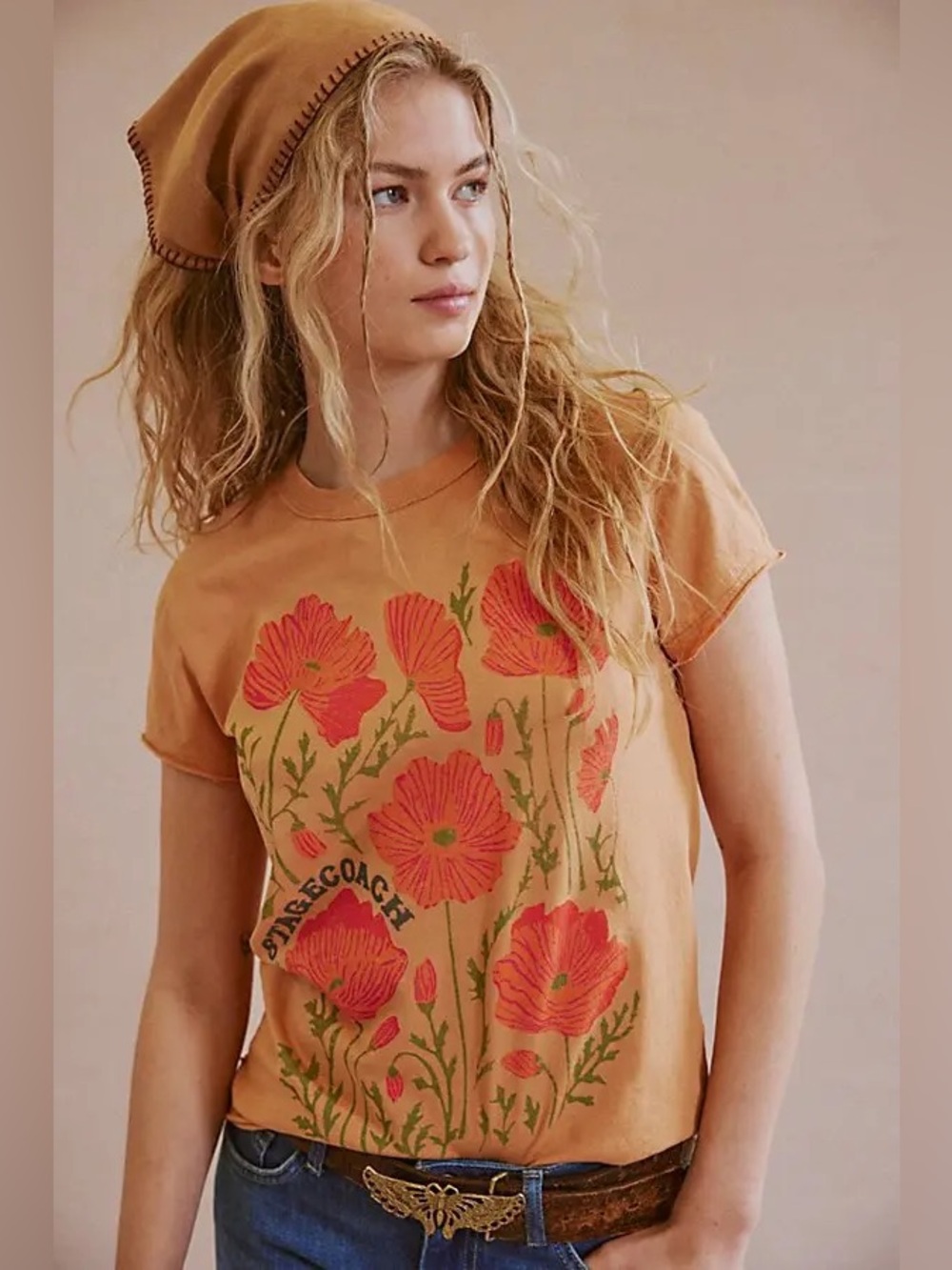 Free People x Stagecoach Graphic Short Sleeve Tee NWOT